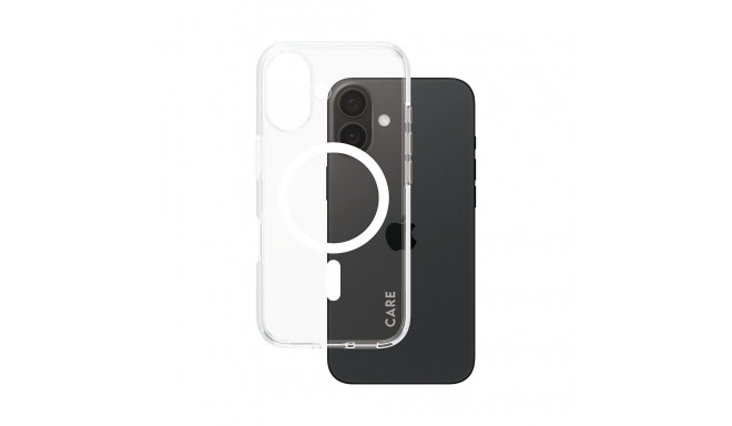 CARE Flagship valge MagSAFE iPhone 16 ümbris