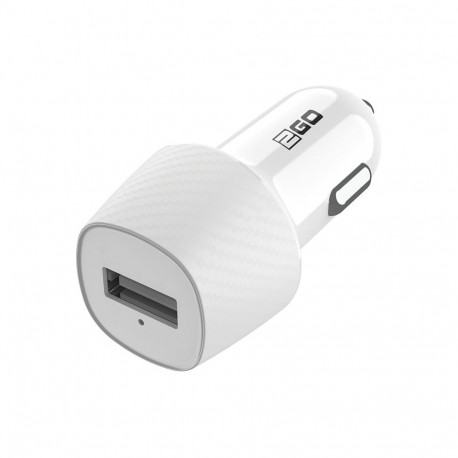 "2GO USB KFZ-Ladegerät 1000mA USB-A - weiss"