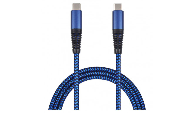 "2GO USB Lade-/Datenkabel USB Type-C - USB Type-C 1m blau"