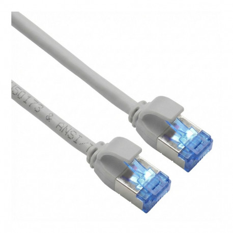 "ROLINE Patchkabel Kat.6A Class EA S/FTP PiMF LSOH PoE grau 1m"