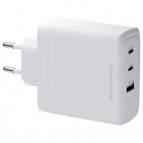 "dbramante1928 re-charge - Netzteil - 100 Watt - 3 Ausgabeanschlussstellen (2 x USB-C, USB) - wei"