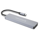 CONCEPTRONIC 7-1 dokkimisjaam USB-C->HDMI/USB-C/2xUSB-A/+ 25cm hall