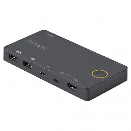 2-pordiline hübriidne USB-C KVM-lüliti