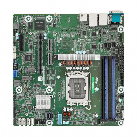 ASRock W880D4U Micro-ATX emaplaat pesa LGA 1851