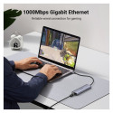 "UGREEN USB-C to 2*USB3.0+HDMI+RJ 45+SD&TF +PD port Hub"