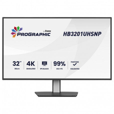"80,0 cm/31,5"" (3840x2160) iiyama ProGraphic HB3201UHSNP-B1 16:9 IPS 4 ms 60 Hz 450cd/m² USB-C (96 