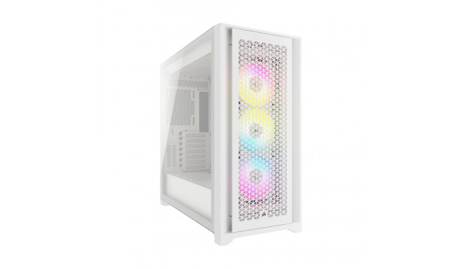 "Midi Corsair iCUE 5000D RGB Airflow Window White"