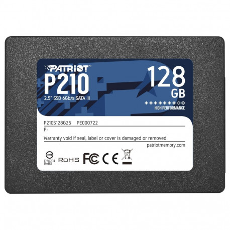 Patriot P210 128 GB (must, SATA 6 Gb/s, 2,5")