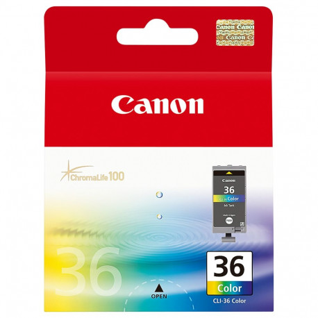 Canon tindikassett CLI-36 1511B001 kuni 249 lehekülge standardi ISO/IEC 24711 kohaselt, värviline