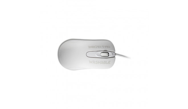 "MAN&MACHINE Mouse C washable DE 1000dpi,USB,2Tasten+Scroll,white,DE"