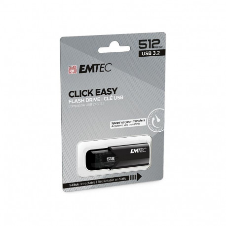 "STICK Emtec USB3.2 Click Easy B110 512GB Black"