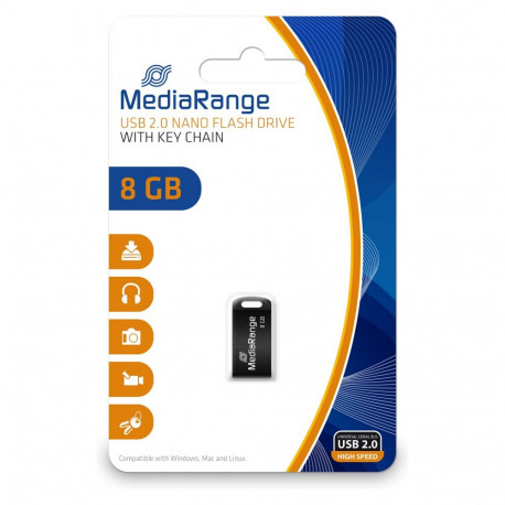 MediaRange mälupulk 8GB USB 2.0 Nano