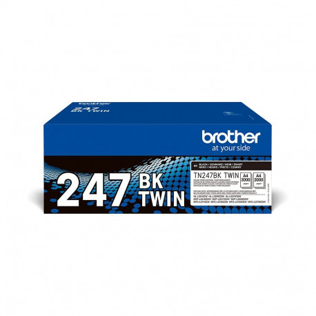 "Brother Toner TN-247BKTWIN Schwarz 2er Pack bis zu 3.000 Seiten nach ISO/IEC 19798"