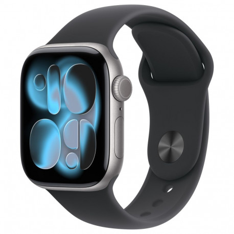 "Apple Watch S11 Aluminium Cellular 42mm Space Grau (Sportarmband schwarz) M/L"