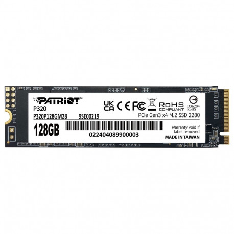 Patriot M.2 NVMe ssd P320 128GB PCIe 3.0 1600/1000 PE995