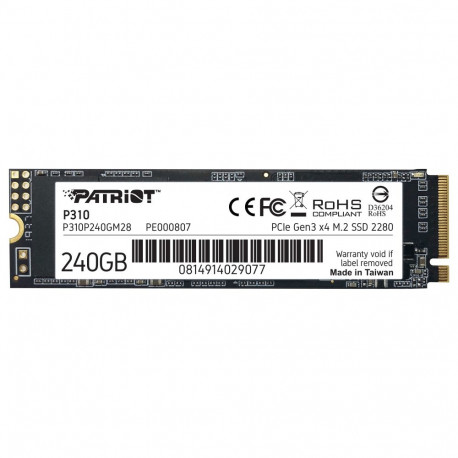Patriot P310 240 GB (PCIe 3.0 x4, NVMe 1.3, M.2 2280)