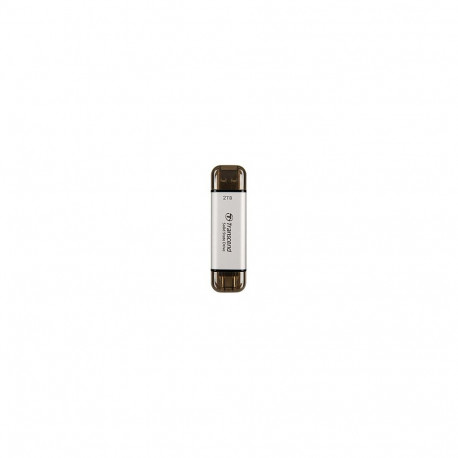 Transcend ESD310S 2TB väline SSD USB 10Gbps Type C/A hõbedane