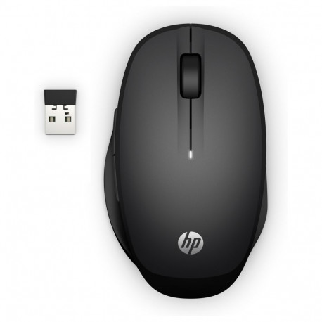 "HP Maus 300 Dual Mode Kabellos BT/USB-A Schwarz"