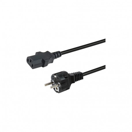 "Equip Netzkabel Anschl. C18 -> Schukon. 1.80m 180°gew. sw"