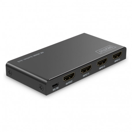 "DIGITUS HDMI Switch, 4x1 4K/60Hz HDCP 2.3"