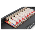 "DIGITUS Cat.6A Slim Patch Panel, gesch.,8-Port, 0,5 HE, 10"