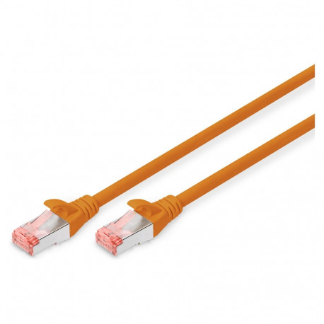 "DIGITUS Patchkabel Cat6 S/FTP 2xRJ45 1.0m oran Hebelschutz Polybeutel"
