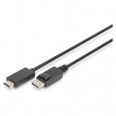 "DIGITUS DisplayPort Adapterkabel DPort -> HDMIA St/St 8K 1m"