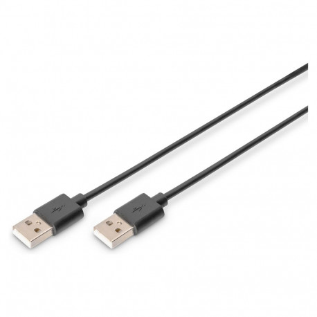"DIGITUS USB 2.0 Anschlusskabel Typ A -A St/St 1.8m, sw"