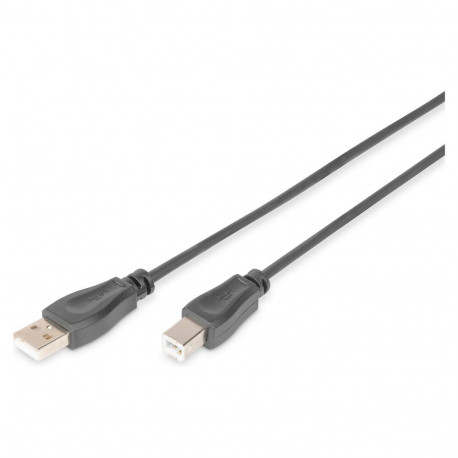 "DIGITUS USB 2.0 Anschlusskabel Typ A -B St/St 3.0m, sw"