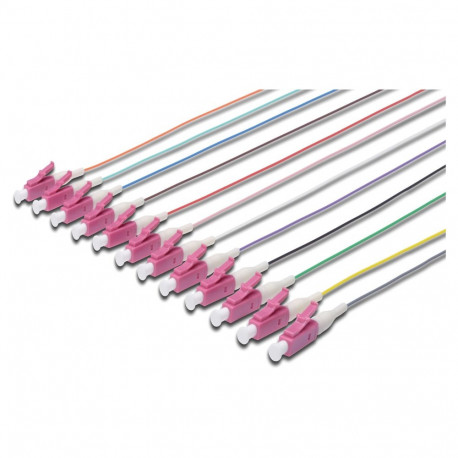"DIGITUS LWL Pigtails LC simplex OM4 12Stk 2.00m"