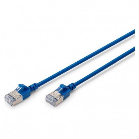 "DIGITUS Patchkabel CAT 6A F/FTP Slim 0,50m blau"