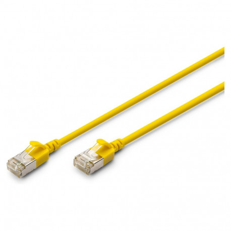 "DIGITUS Patchkabel CAT 6A F/FTP Slim 0,50m gelb"
