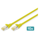 "DIGITUS CAT 6A S/FTP Patchkabel, 10 Stück, 2m, gelb"