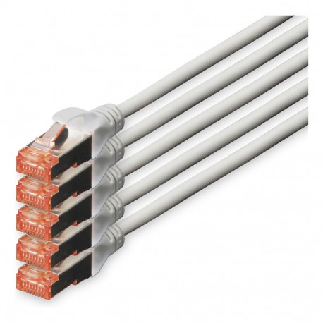 DIGITUS CAT 6 S/FTP patch-kaabel, 5 tk, 10m, hall