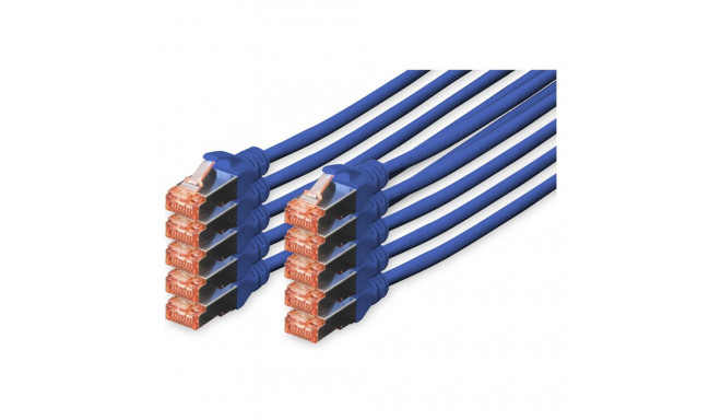 DIGITUS CAT 6 S/FTP sinine patškaabel, 10 tk, 3m