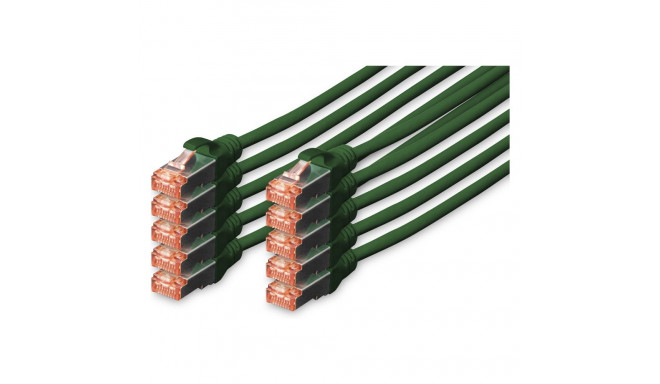 "DIGITUS CAT 6 S/FTP Patchkabel, 10 Stück, 3m, grün"