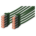 "DIGITUS CAT 6 S/FTP Patchkabel, 10 Stück, 5m, grün"