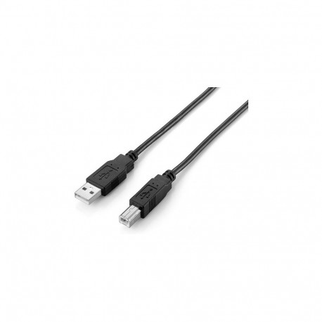 "Equip USB Kabel 2.0 A-B St/St 2.00m schwarz Polybeutel"