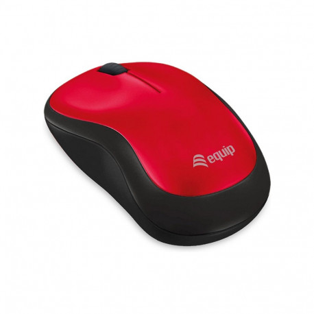 Equip mugav optiline juhtmevaba USB hiir, punane