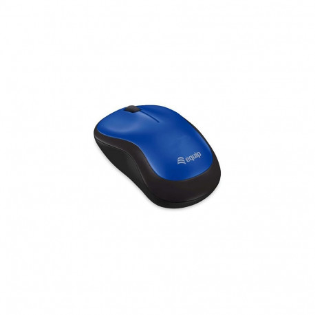 "Equip Optische Maus kabellos USB Komfort R+L blau"