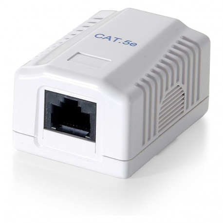 Equip Cat6 1xRJ45 UTP premium pinnapealne pesa RAL 9010 puhasvalge kilepakend