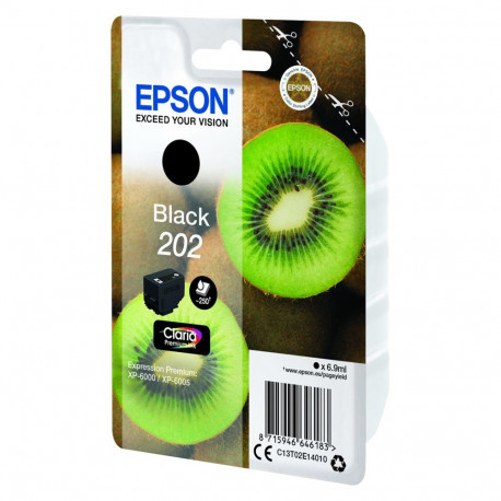 Epson 202 C13T02E14010 must tint kuni 250 lehekülge