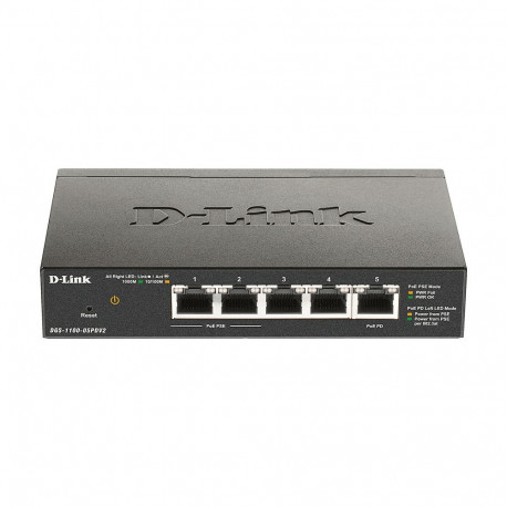 D-Link DGS-1100-05PDV2 5-pordiline hallatav PoE