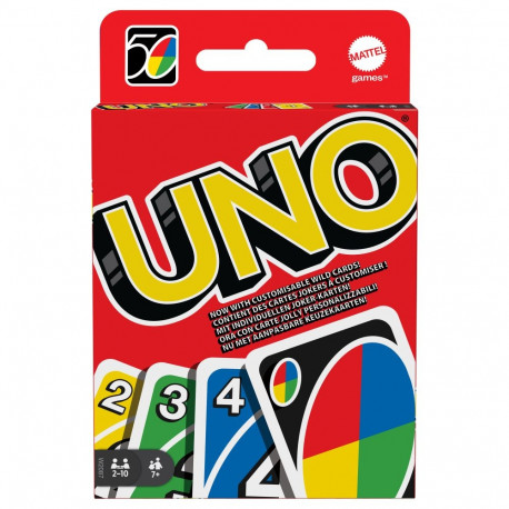 Mattel UNO kaardimäng klassikaline 2–10 mängijale, 7+