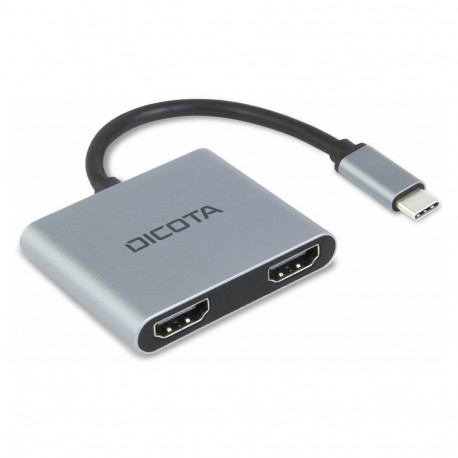 D Dicota USB-C kaasaskantav 4-in-1 dokkimisjaam 4K HDMI PD 100W