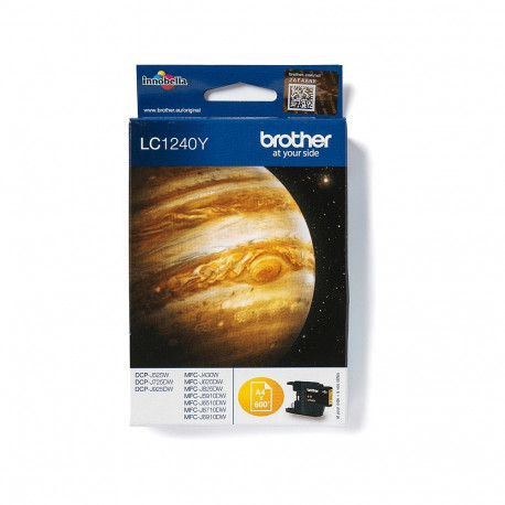 Brother LC-1240Y kollane tint kuni 600 lehekülge vastavalt ISO/IEC 24711