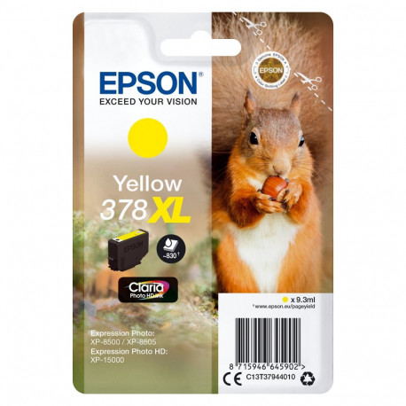 "Epson Tinte 378XL C13T37944010 Gelb bis zu 830 Seiten"
