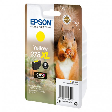 Epson 378XL C13T37944010 kollane tint kuni 830 lehekülge