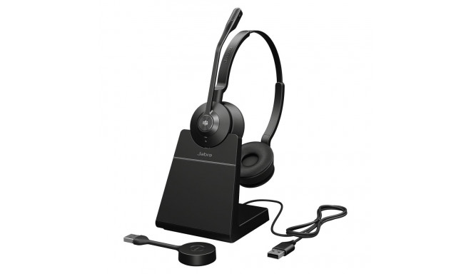 JabraEngage 55 SE stereo Link400a MS koos laadimisjaamaga