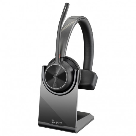HP Poly Voyager 4310 UC Mono USB-C Teams BT peakomplekt alusega